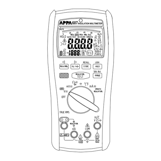 APPA 607 User Manual