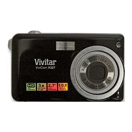 Vivitar ViviCam X327 Owner's Manual