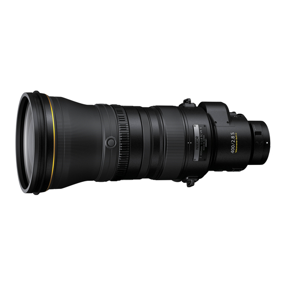 Nikon NIKKOR Z 400mm f/2.8 TC VRS Reference Manual