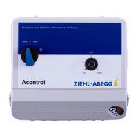 ZIEHL-ABEGG Acontrol PXET10Q Operating Instructions Manual