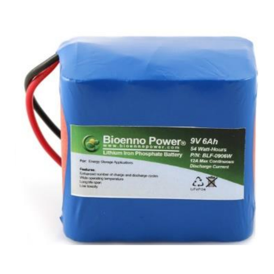 Bioenno Power BLF-0906W User Manual