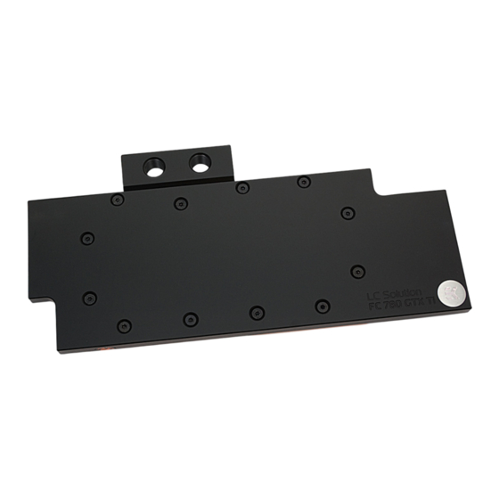 ekwb EK-FC780 Installation And Mounting Manuals