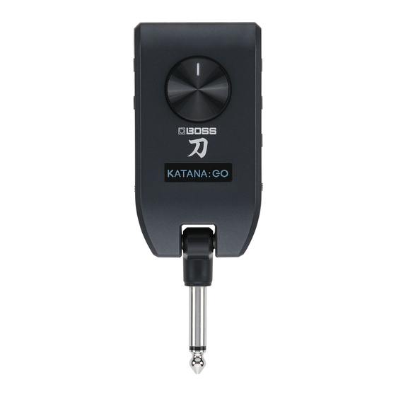 Boss KATANA GO Parameter Manual