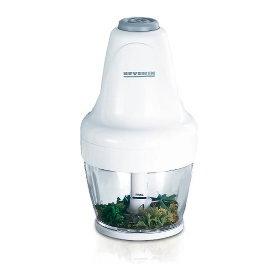 SEVERIN FOOD CHOPPER Dimensions