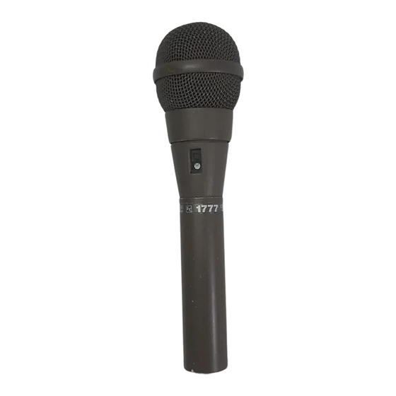 Electro-Voice 1777 Specification Sheet