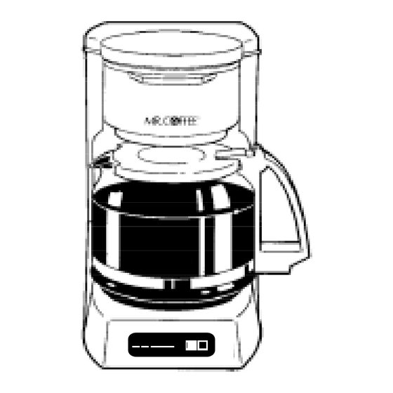 Mr. Coffee BL110 Operating Instructions Manual