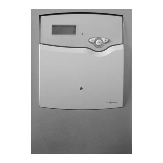 Viessmann Vitosolic 200 Operating Instructions Manual