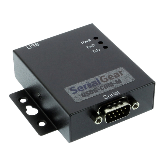 CoolGear USB-COM-M Product Manual