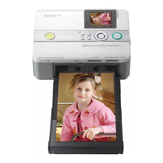 Sony DPP-FP55 Operating Instructions Manual