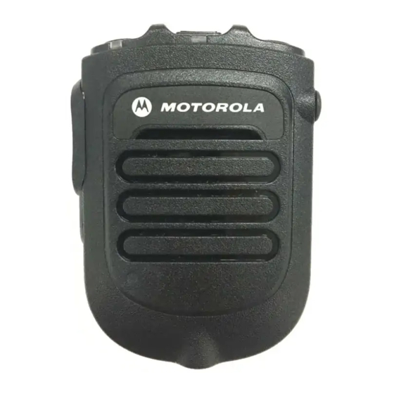 Motorola PMMN4096 User Manual