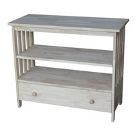 Whitewood Furniture TV-36 Assembly Instructions Manual