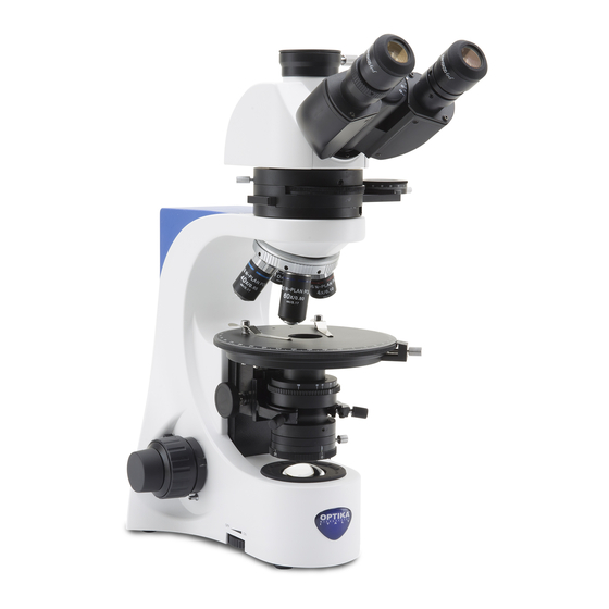 Optika Italy B-383 Series Microscope Manuals