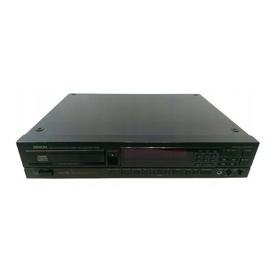 Denon DCD-1500 Operating Instructions Manual