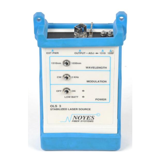 Alf Noyes OLS Series Optical Power Meter Manuals
