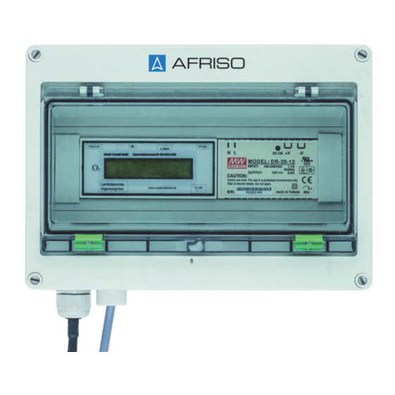 AFRISO Oxystem 250 Operating Instructions Manual