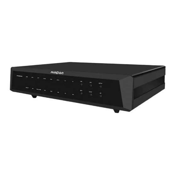 User Manuals: MUSICIAN PHOENIX Digital Audio Converter