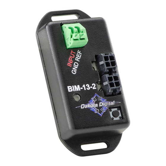 Dakota Digital BIM-13-2 Quick Start Manual