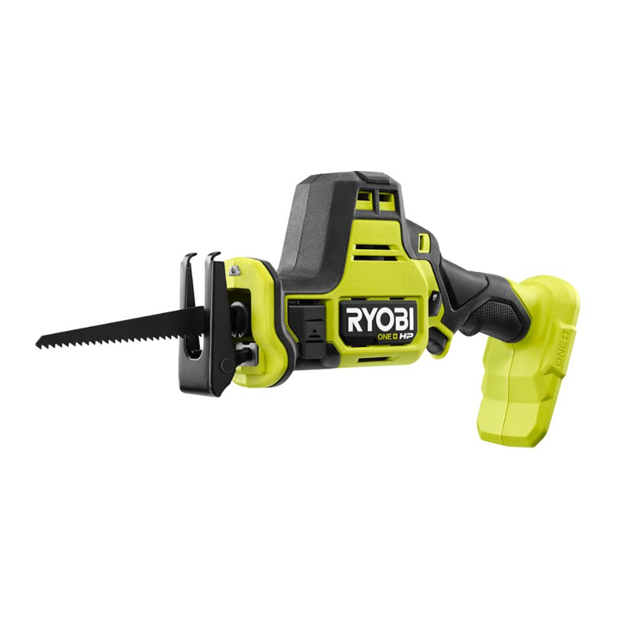Ryobi PSBRS01 - BRUSHLESS 18V COMPACT RECIPROCATING SAW Manual