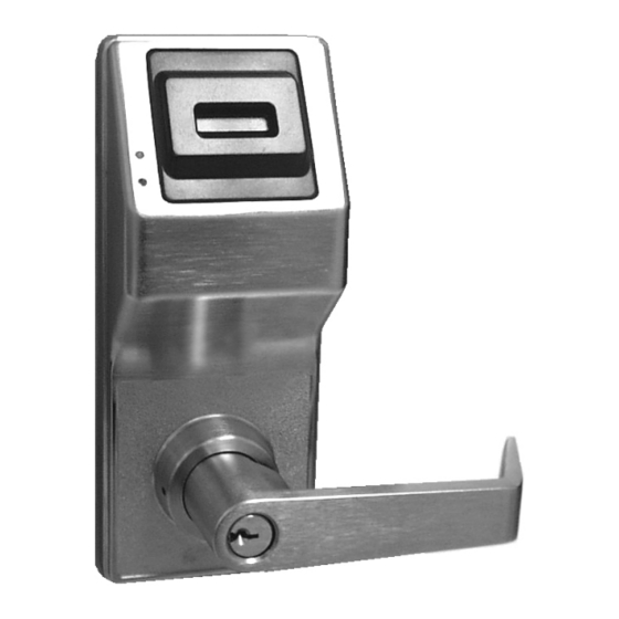 Alarm Lock PL6100 Programming Instructions Manual