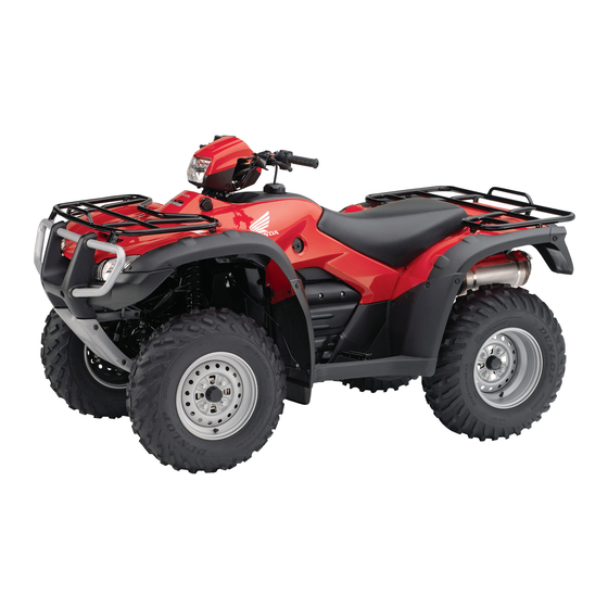 Honda 2005 FOURTRAX FOREMAN TRX500 FM Service Manual