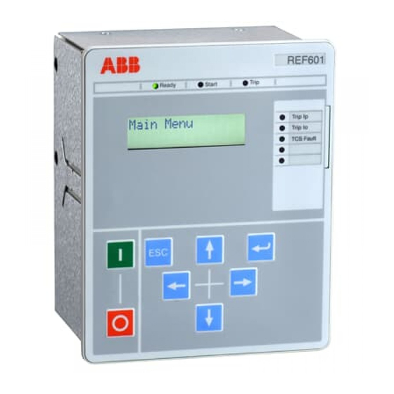 ABB REF601 Manuals