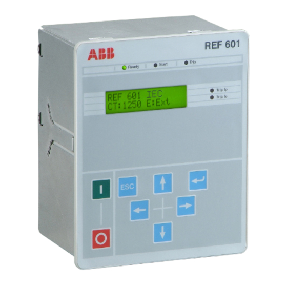 ABB REF601 Product Manual
