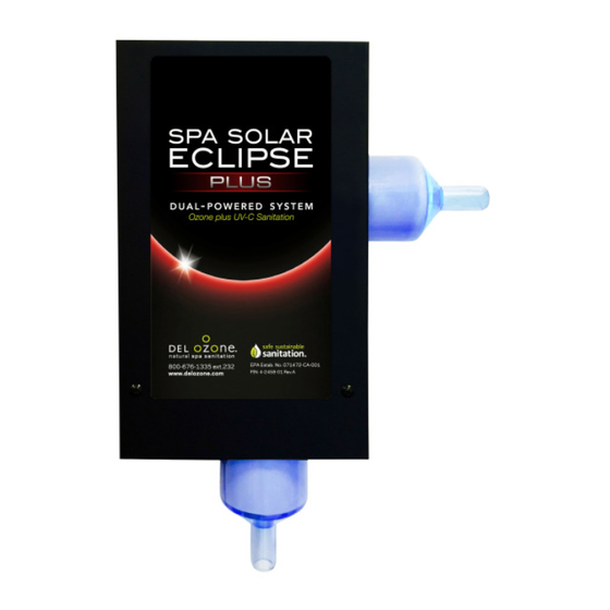 Del ozone spa solar eclipse Installation Manual