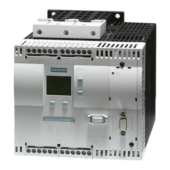 Siemens SIRIUS 3RW44 Getting Started