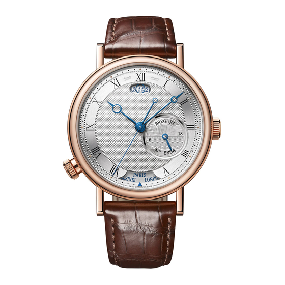 Breguet CLASSIQUE HORA MUNDI 5727 Instructions For Use Manual