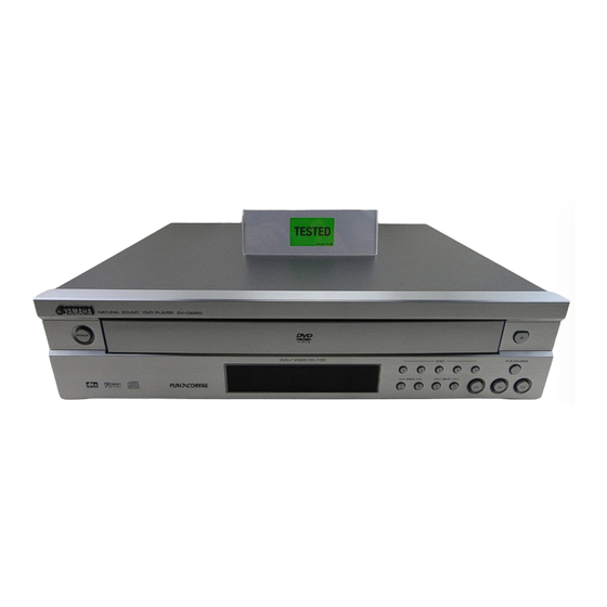 Yamaha DV-C6280 Owner's Manual