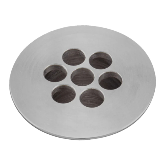 Splash Lab TSL.680 Plumbing Waste Grate Manuals
