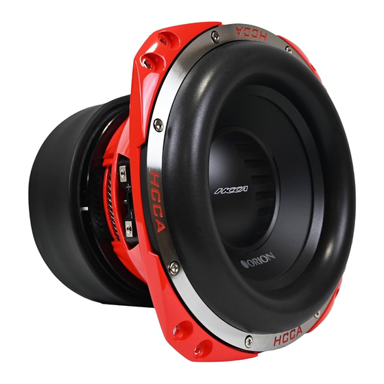 Orion HCCA BLACK COIL Series Manual