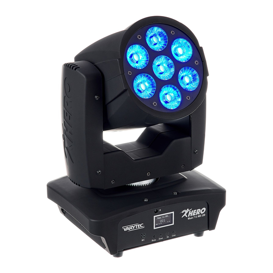 thomann Varytec Hero Wash 715 HEX LED User Manual