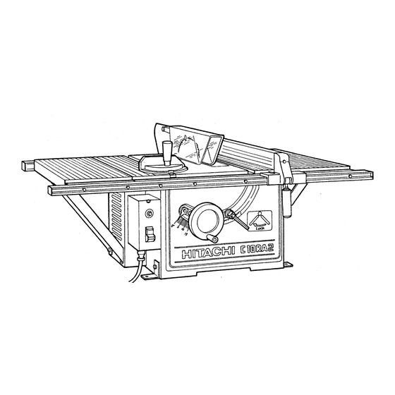 Hitachi C 10RA2 Instruction And Safety Manual