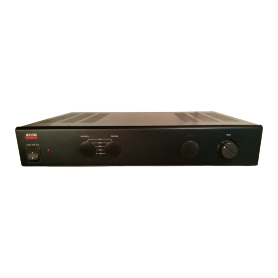 Adcom GCA-510 Owner's Manual