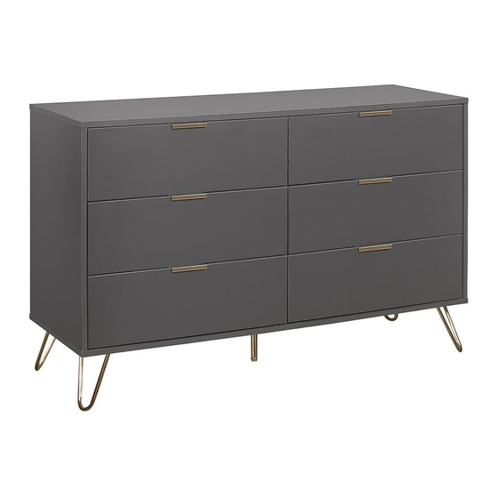 Birlea ARLO 6 DRAWER CHEST Assembly Instructions Manual