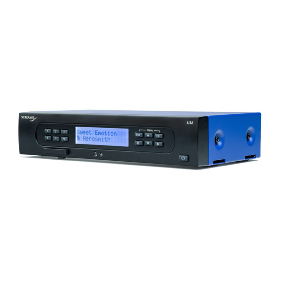 Streamit Lisa LCD Quick Start Manual