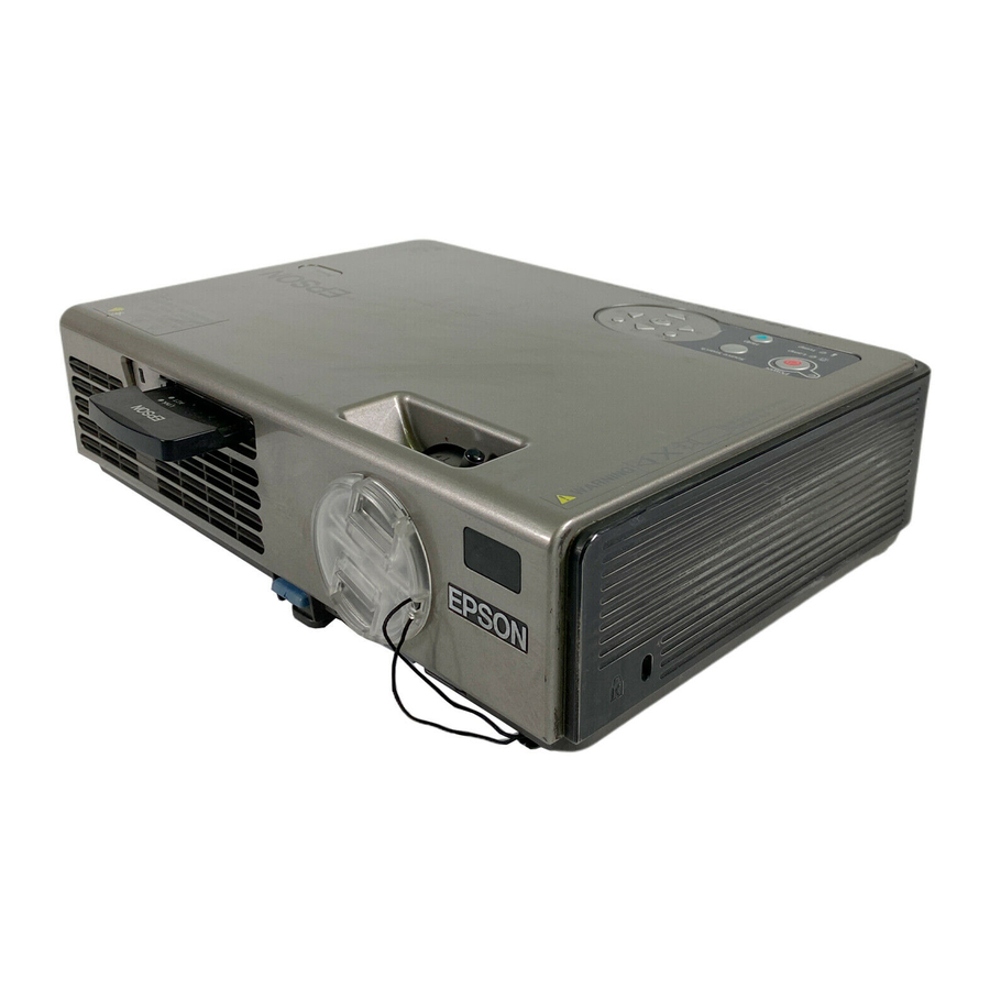 Epson PowerLite 745c Quick Setup