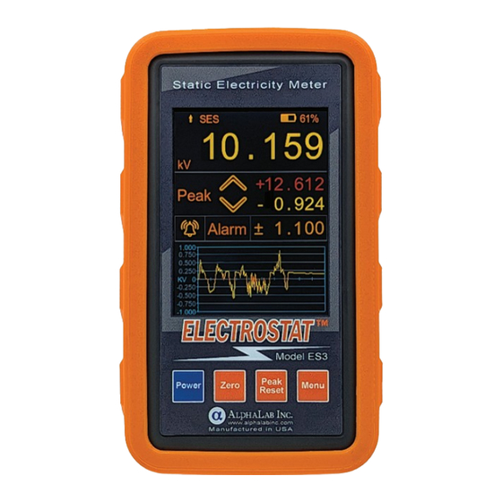 AlphaLab ELECTROSTAT ES3 Instruction Manual