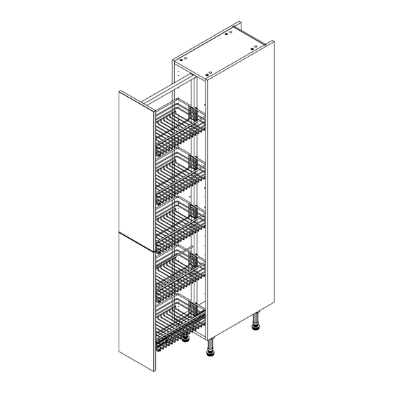 Wren Vogue Tower Unit 300 70/30 Pull Out Assembly Manual