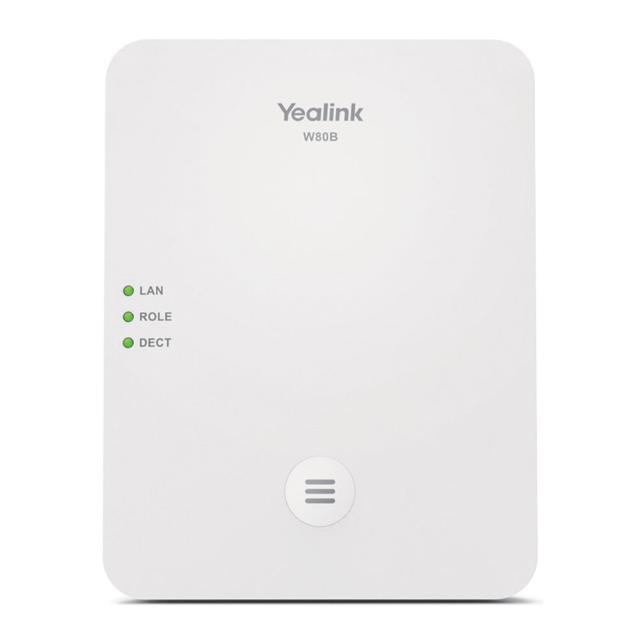 Yealink W80B, W80DM Manual