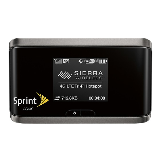 Sierra Wireless 4G LTE Tri-Fi Hotspot Manuals