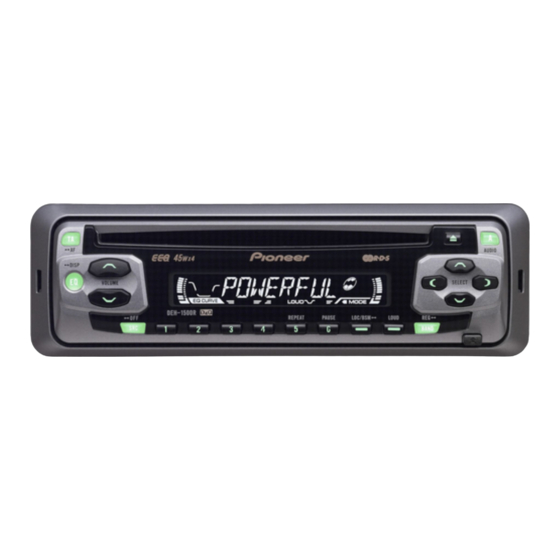 Pioneer DEH-1550 ES Service Manual