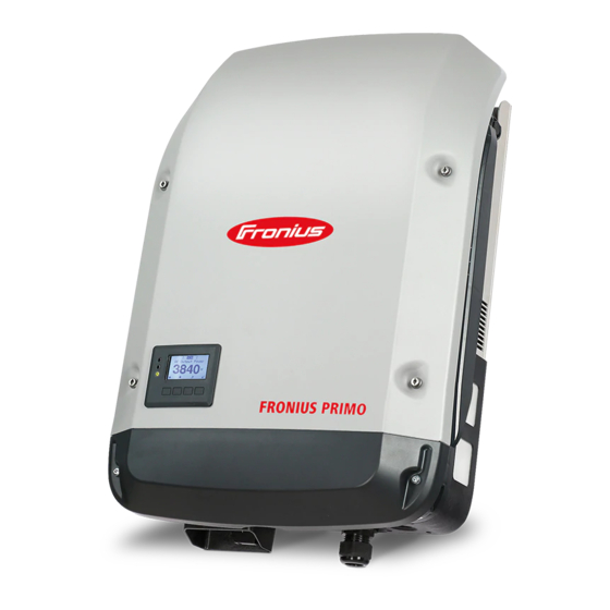Fronius Primo 3.0-1 Operating Instructions Manual