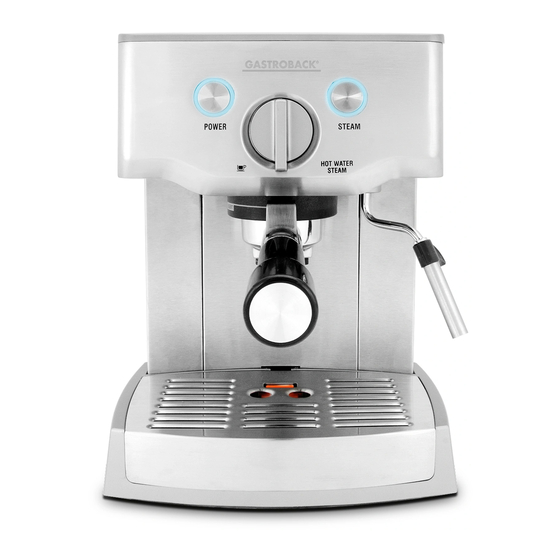 Gastroback DESIGN ESPRESSO PRO Manual