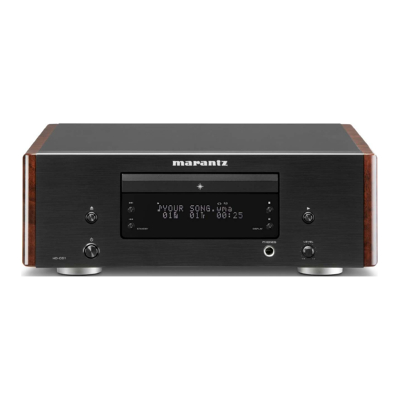 Marantz HD-CD1 Service Manual