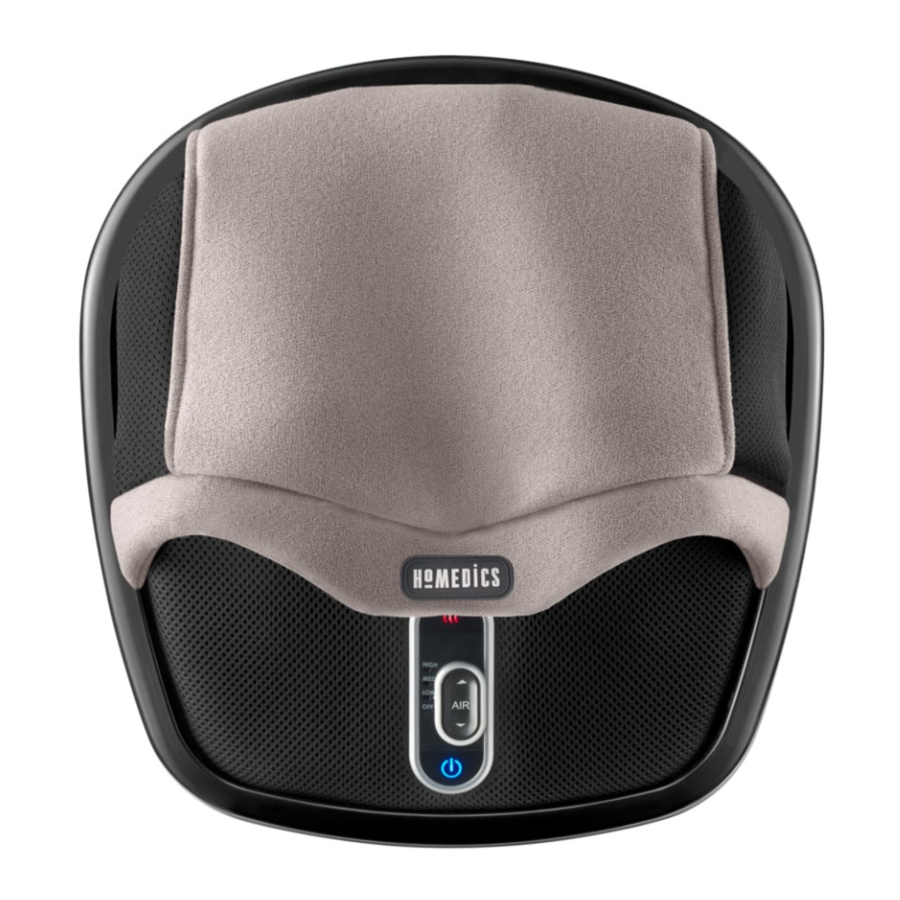Homedics Shiatsu Air Max FMS-305H Manual