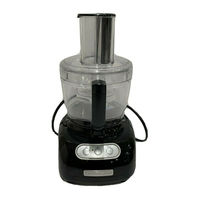 KitchenAid KFP750ER - Food Processor With 2 Bowls Instructions And Recipes Manual