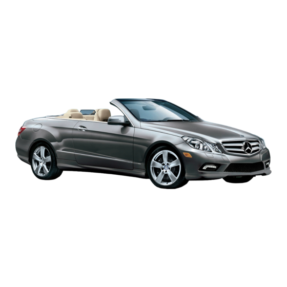 Mercedes-Benz E-Class Instruction Booklet