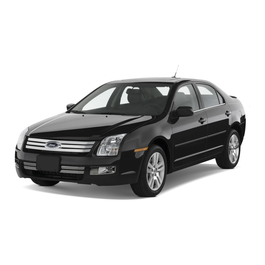 Ford Fusion 2008 Quick Reference Manual